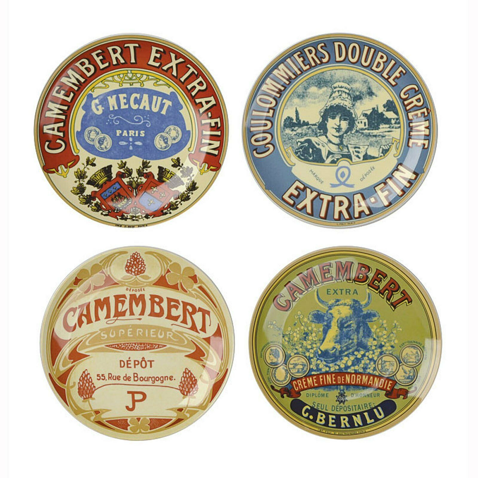 BIA Cordon Bleu Assorted Cheese Plates, Set of 4, Gift Boxed, Fromage eBay