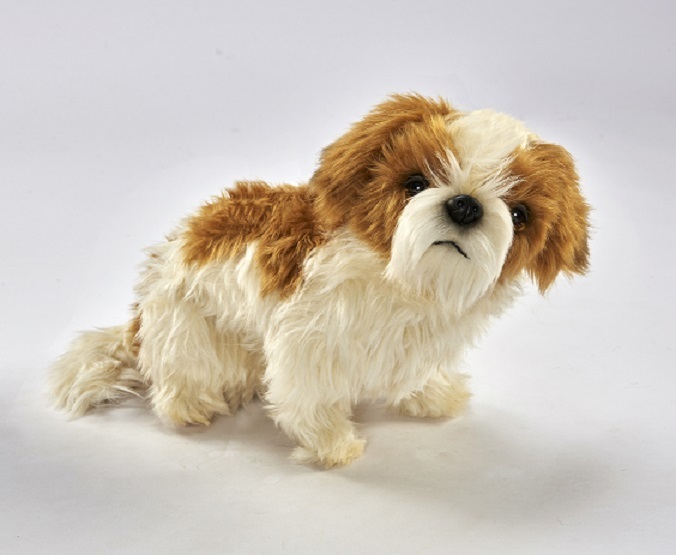 Hansa 7030 Sitting Shih Tzu Plush Soft Toy By Hansa 11.7